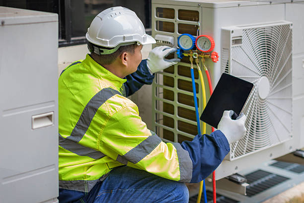 Professional Hvac technician working in Fort Eustis, VA